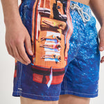 Costume uomo con stampa mare RDBOATVINTAGELIFE 61 MC2 SAINT BARTH 