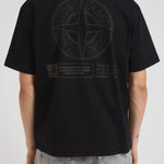 T-shirt uomo girocollo nera 2100037 S0241V0029 STONE ISLAND 