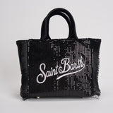 Borsa donna Vanity Mini Velvet con strass nero VANITYMINI VELV00 MC2 SAINT BARTH 