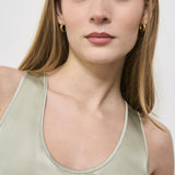 Top donna in raso salvia S08481 6638035 PESERICO 