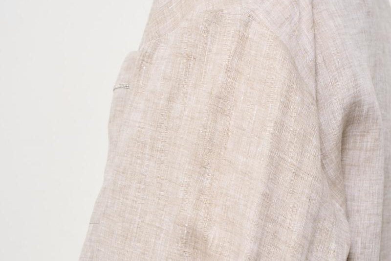 Camicia donna in lino beige S06121 2600948 PESERICO 