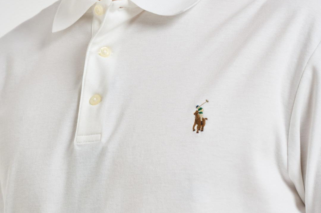Polo uomo bianca. 710685514 001 RALPH LAUREN 