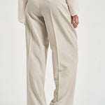 Pantalone donna con pieghe grigio 106607A18E PAULAI18 PINKO 