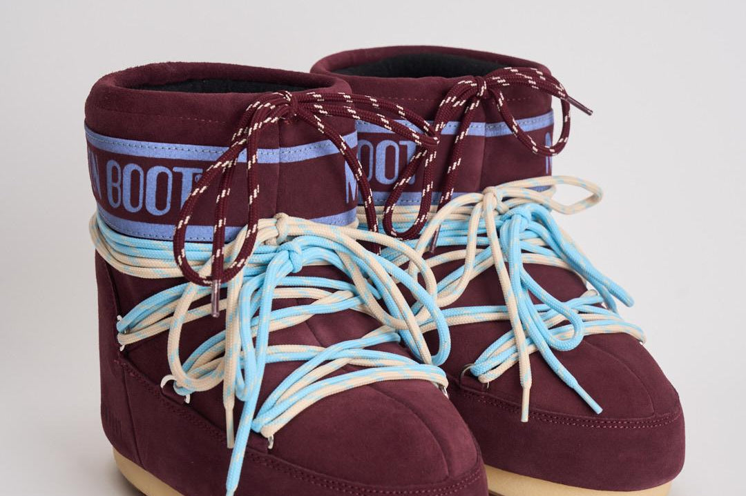 Stivale donna Icon Low Suede Burgundy 1409670 D013BURGUNDY MOON BOOT 