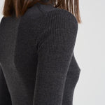 Dolcevita donna grigio a costine D512552X LEILA020ANTRACITE P.a.r.o.s.h. 