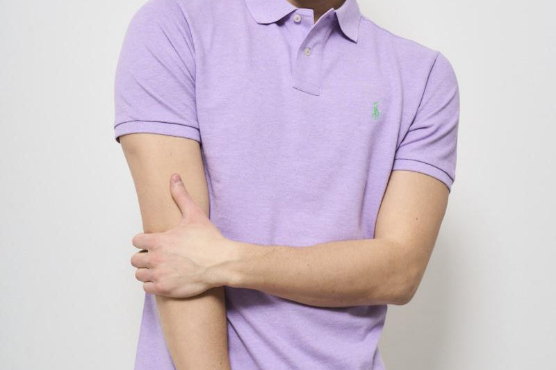 Polo uomo girocollo lilla 710536856 416 RALPH LAUREN 