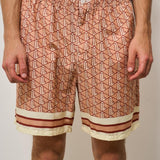 Bermuda uomo monogram rosa GH9928 F9I LACOSTE 
