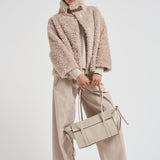 Giubbotto donna teddy beige GI000331D 1985 HERNO 