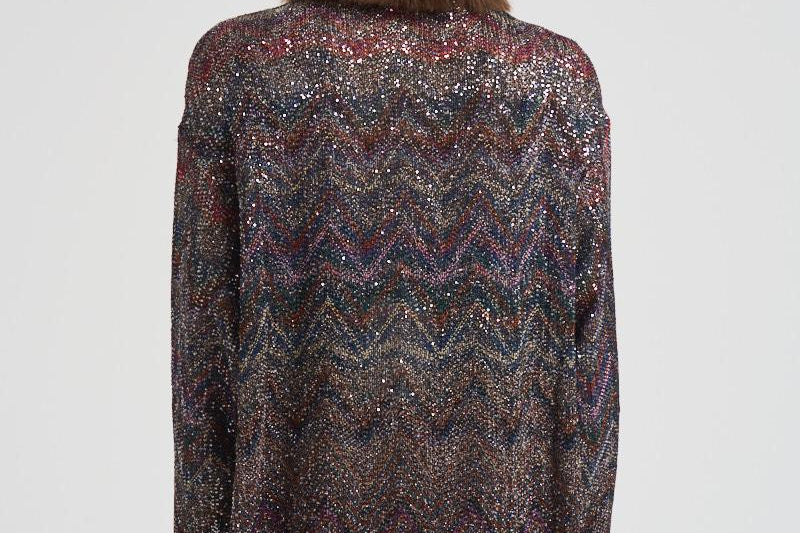 Cardigan over con scollo a V donna M0T BC005GS91P6 MISSONI 