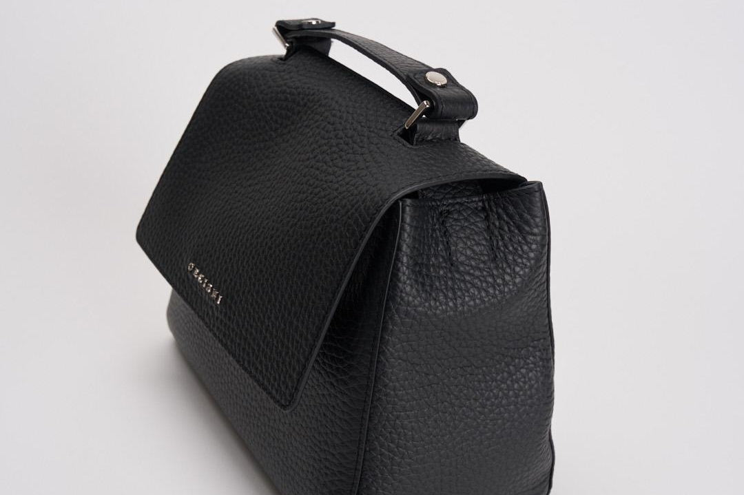 Borsa donna Sveva Soft Piccol a mano in pelle con tracolla nera B01999SOF NERO ORCIANI 