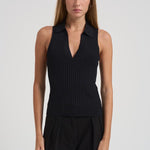 Top a coste scollo a V donna KENZIE BLACK IRO 
