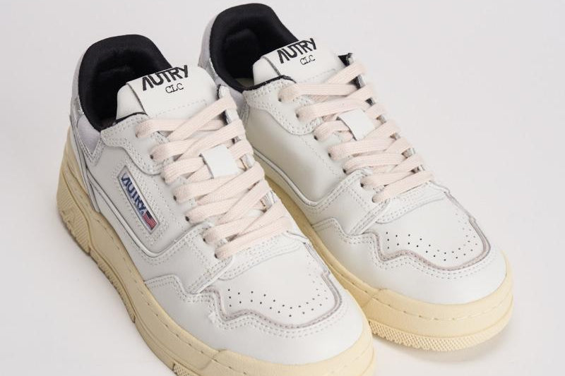 Sneakers donna Clc Low bianca e grigia ROLW MY06 AUTRY 