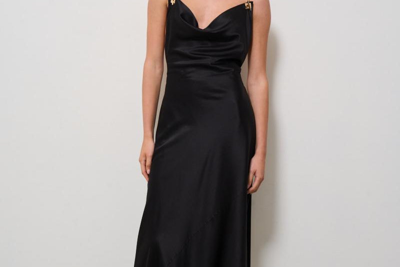 Abito donna Brigitte nero 625SS6602S BLACK DANAME 