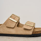 Sandalo donna Arizona in suede beige 1029260 SANDCASTLE BIRKENSTOCK 