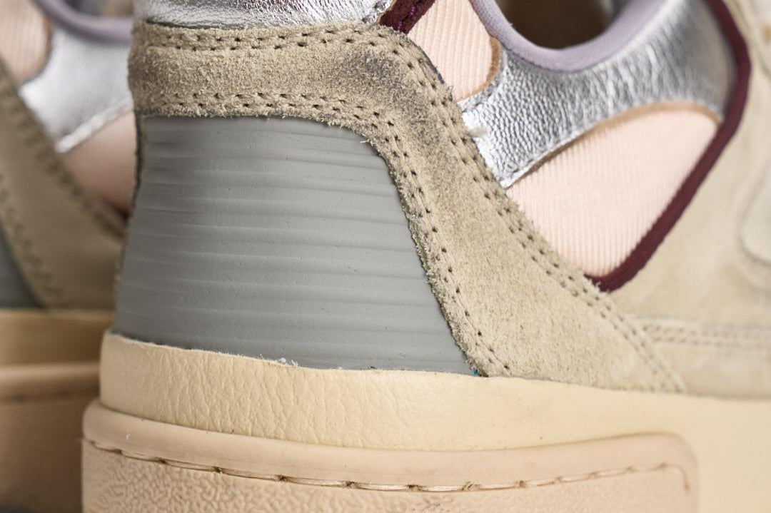 Sneakers uomo Forty2 crema e viola GMF00630 F00795815484 GOLDEN GOOSE 