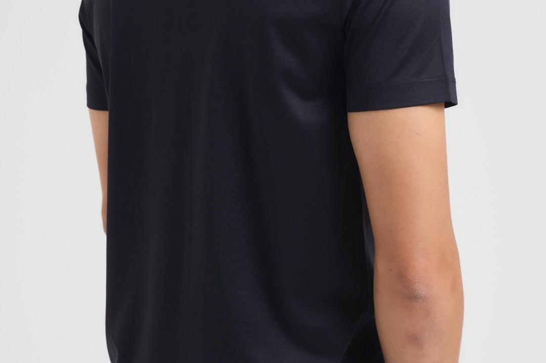 T-shirt uomo blu con logo bianco 8N1TD8 1JVZ0920 EMPORIO ARMANI 