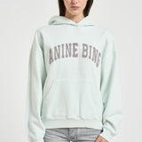 Felpa donna con cappuccio verde pastello 11858 GEE1GREEN ANINE BING 