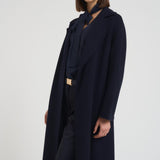 Cappotto donna midi Cles blu notte CLES 006 MAX MARA STUDIO 