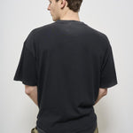 T-shirt uomo girocollo grigia con stampa MLM41135 VINTAGE BLACK003 REPRESENT 