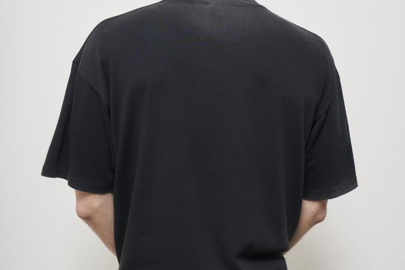 T-shirt uomo girocollo grigia con stampa MLM41135 VINTAGE BLACK003 REPRESENT 