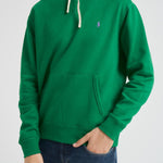 Felpa uomo verde con cappuccio 710766778 106 RALPH LAUREN 