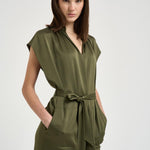 Abito donna chemisier verde militare 31325 0328LAUREL GREEN FILIPPA K 