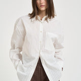 Camicia donna a  righe bianca BLUM PORCELAIN IRO 