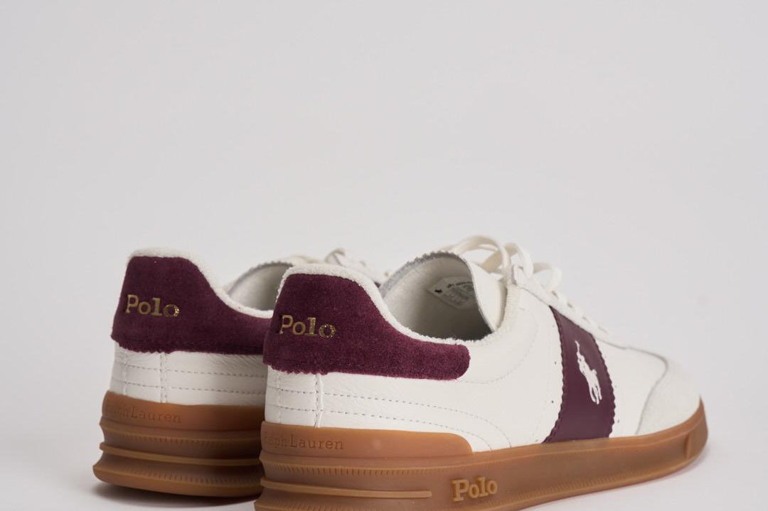 Sneakers uomo panna e bordeaux 809973706 003 RALPH LAUREN 