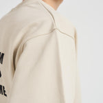 Felpa uomo girocollo ecru SW149 CO127MT DROLE DE MONSIEUR 