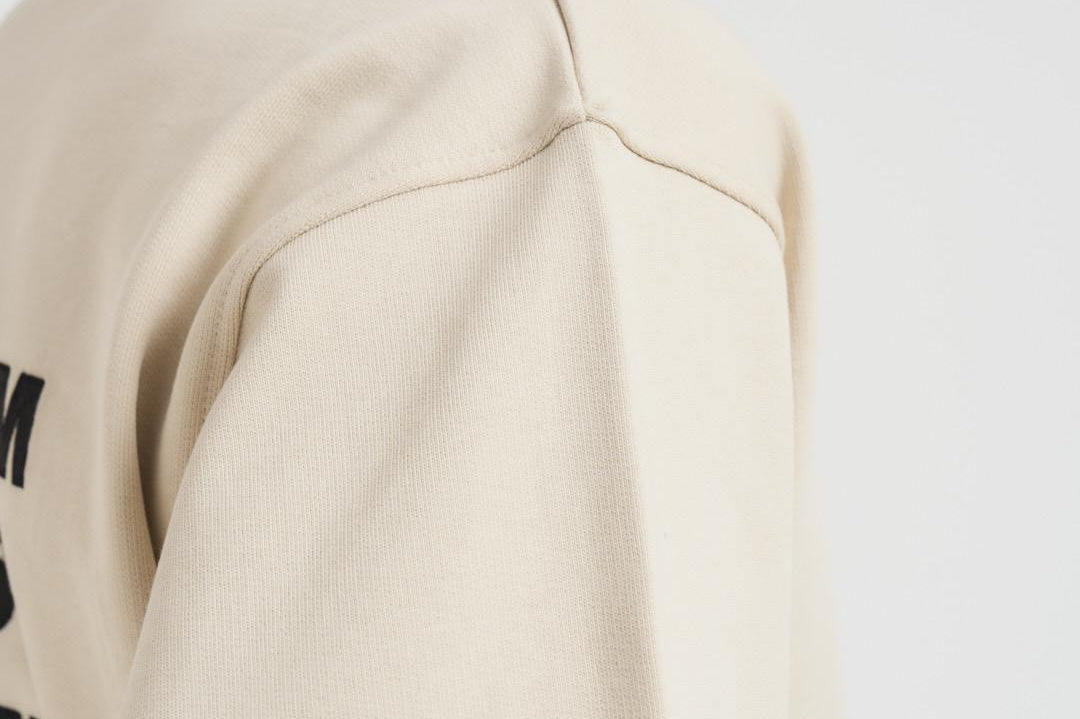 Felpa uomo girocollo ecru SW149 CO127MT DROLE DE MONSIEUR 