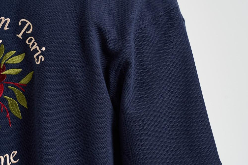 Camicia uomo manica corta blu SH247 CO264NY DROLE DE MONSIEUR 