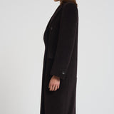 Cappotto donna doppiopetto marrone scuro JOLECC E30004MORO TAGLIATORE 