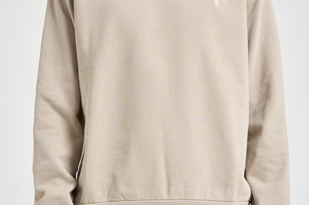 Felpa uomo girocollo beige 710916689 025 RALPH LAUREN 