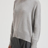 Maglione girocollo donna in cashmere 201726 DOVEGREY LISA YANG 