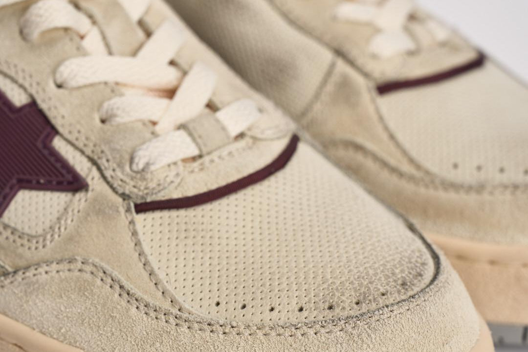 Sneakers uomo Forty2 crema e viola GMF00630 F00795815484 GOLDEN GOOSE 