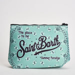 Pochette donna Aline a fantasia verde acqua ALINE 01094L MC2 SAINT BARTH 