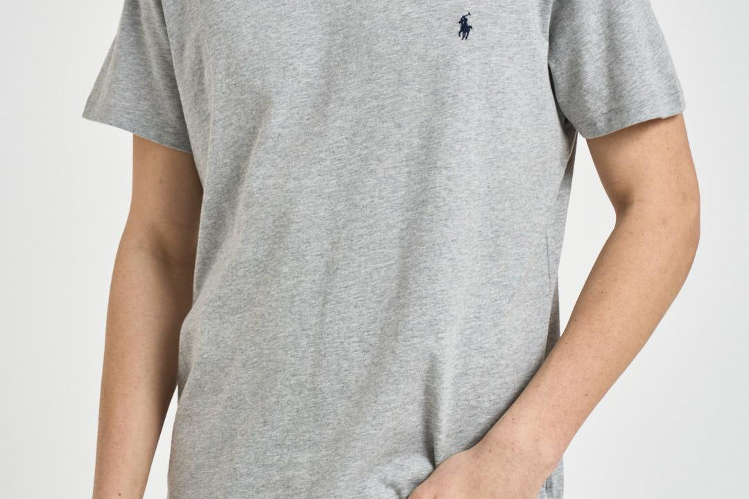 T-shirt uomo girocollo grigio chiaro 714844756 008 RALPH LAUREN 