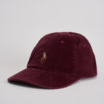 Cappellino uomo a costine bordeaux 710847175 008 RALPH LAUREN 