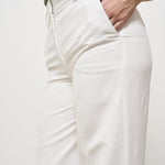 Pantalone donna wide-leg bianco 173874 D9469011 INCOTEX 