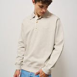 Felpa a polo uomo grigia PL132 CO127GY DROLE DE MONSIEUR 