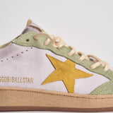 Sneakers donna Ball Star grigia e gialla GWF00117 F00814583251 GOLDEN GOOSE 