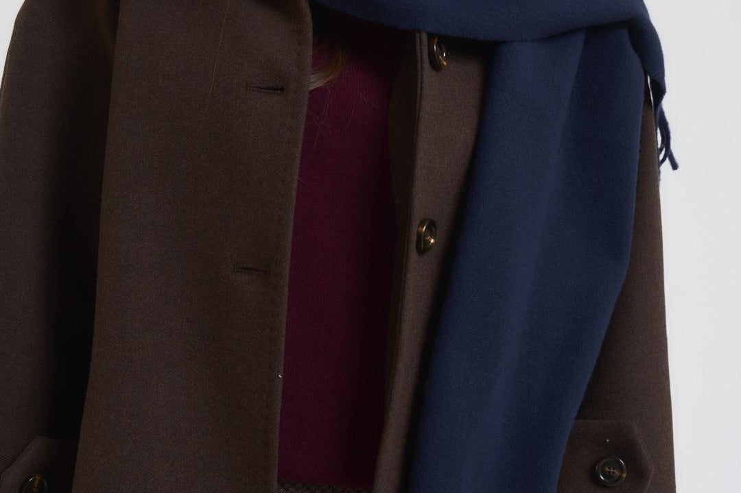 Sciarpa donna con frange blu 449959359 009 RALPH LAUREN 