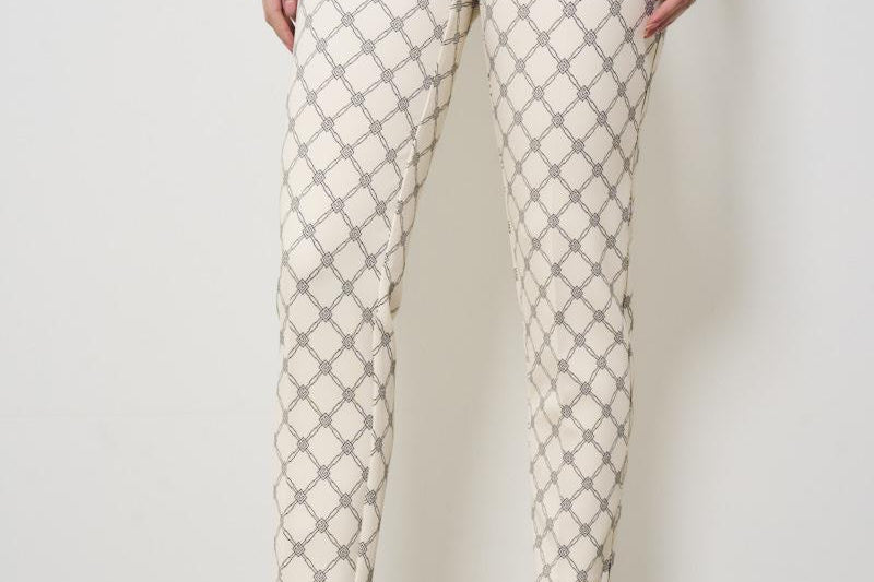 Pantalone donna skinny panna PAS71 E84 ELISABETTA FRANCHI 