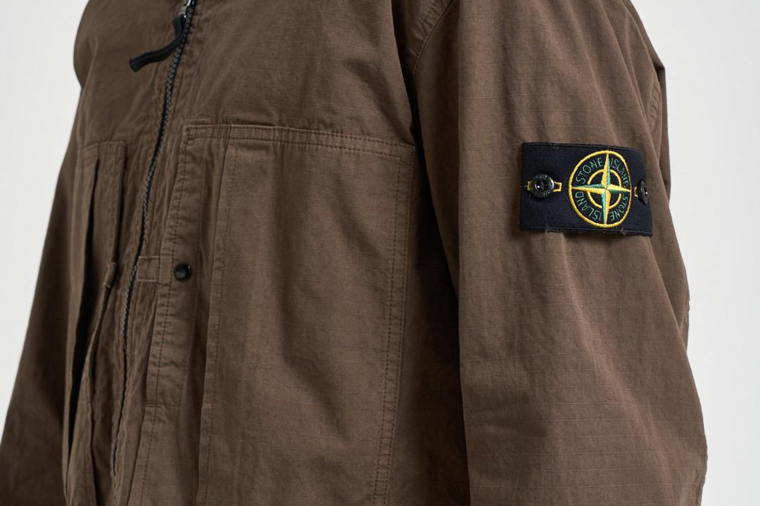 Giacca uomo stile camicia marrone 1200005 S0298V007C STONE ISLAND 