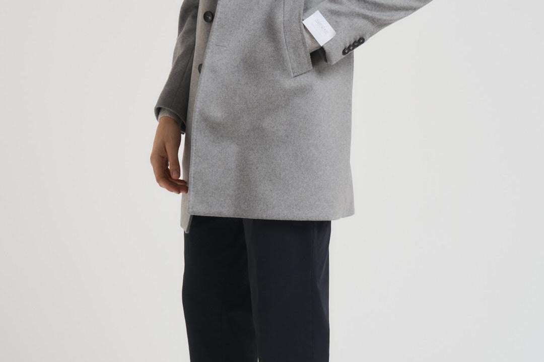 Cappotto uomo monopetto grigio chiaro DUBLINO C721164 BRERAS 