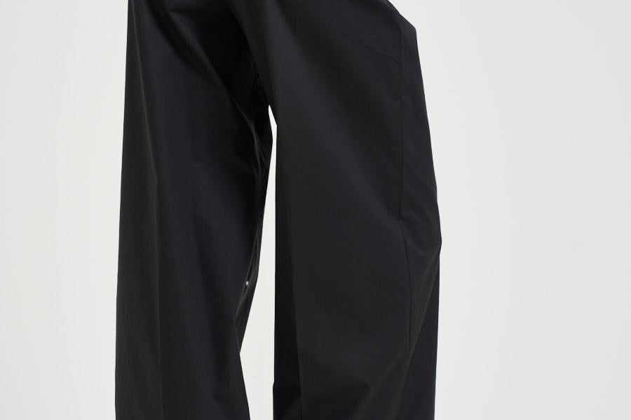 Pantalone donna ampio nero AXEL T0002BLACK THE LATEST 