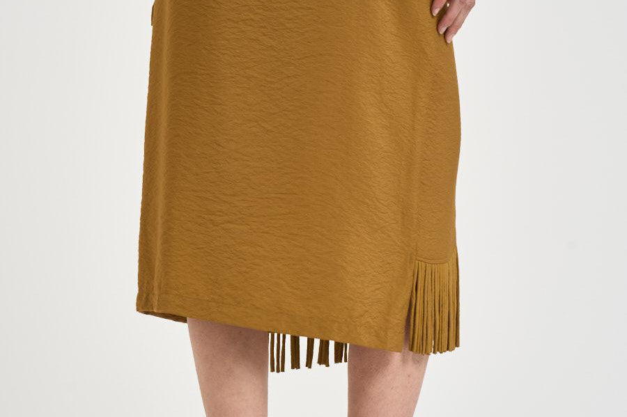 Gonna donna a portafoglio senape 106887 A3AYL25 PINKO 