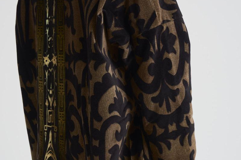 Cappotto lungo Revdox in fantasia nero 12438 516458 PIERRE-LOUIS MASCIA 