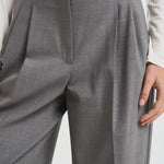 Pantalone donna a palazzo grigio ENTRATA 010 MAX MARA STUDIO 