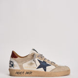 Sneakers uomo Ball star beige e blu GMF01034 F00812712387 GOLDEN GOOSE 